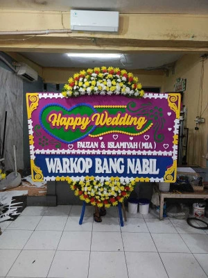Papan Bunga di Tempat Pernikahan Bekasi